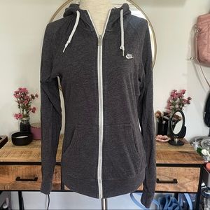 Nike Gray Medium Zip Up Hoodie